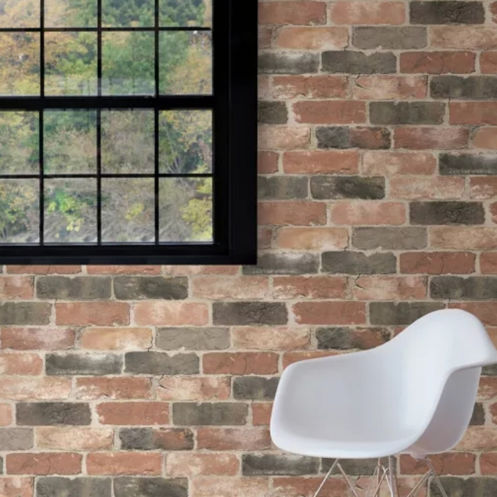 NuWallpaper Newport Reclaimed Brick Peel & Stick - Picture 3 of 6